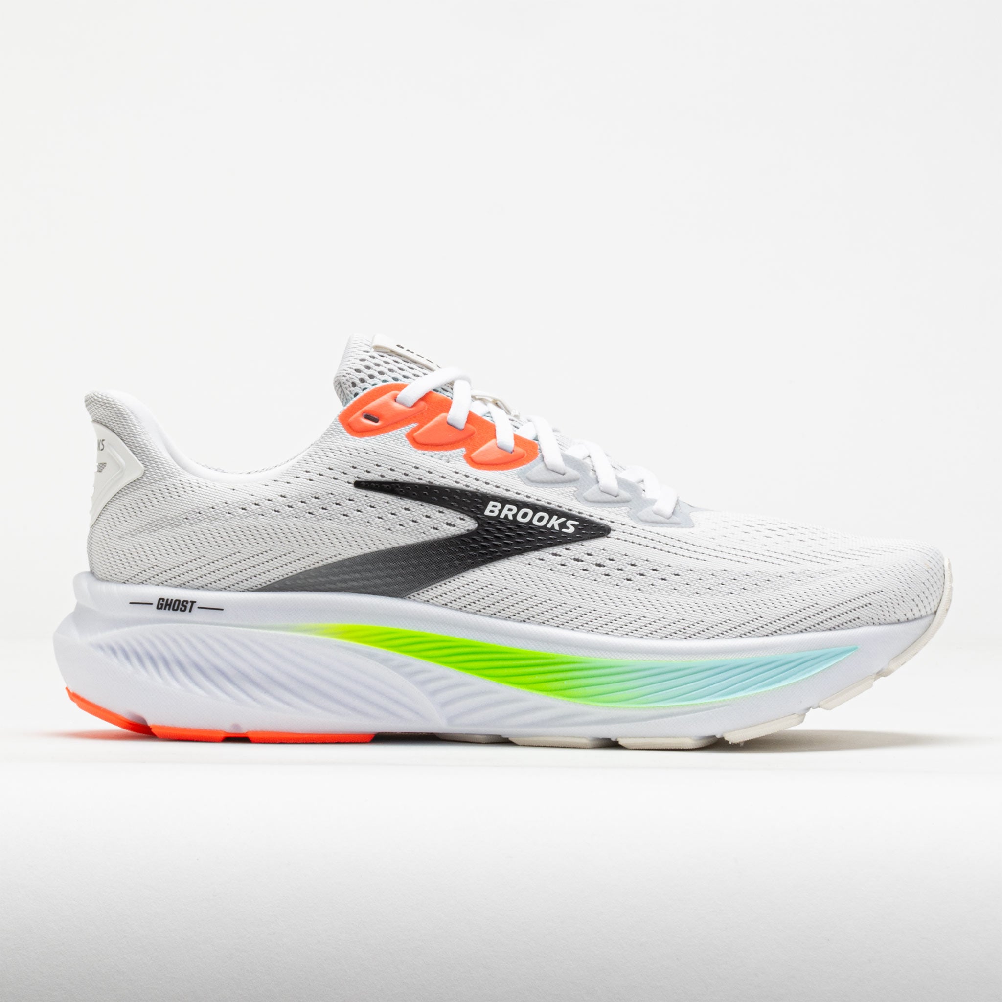Brooks Ghost 17 Men's White/Pink Clay/Gecko