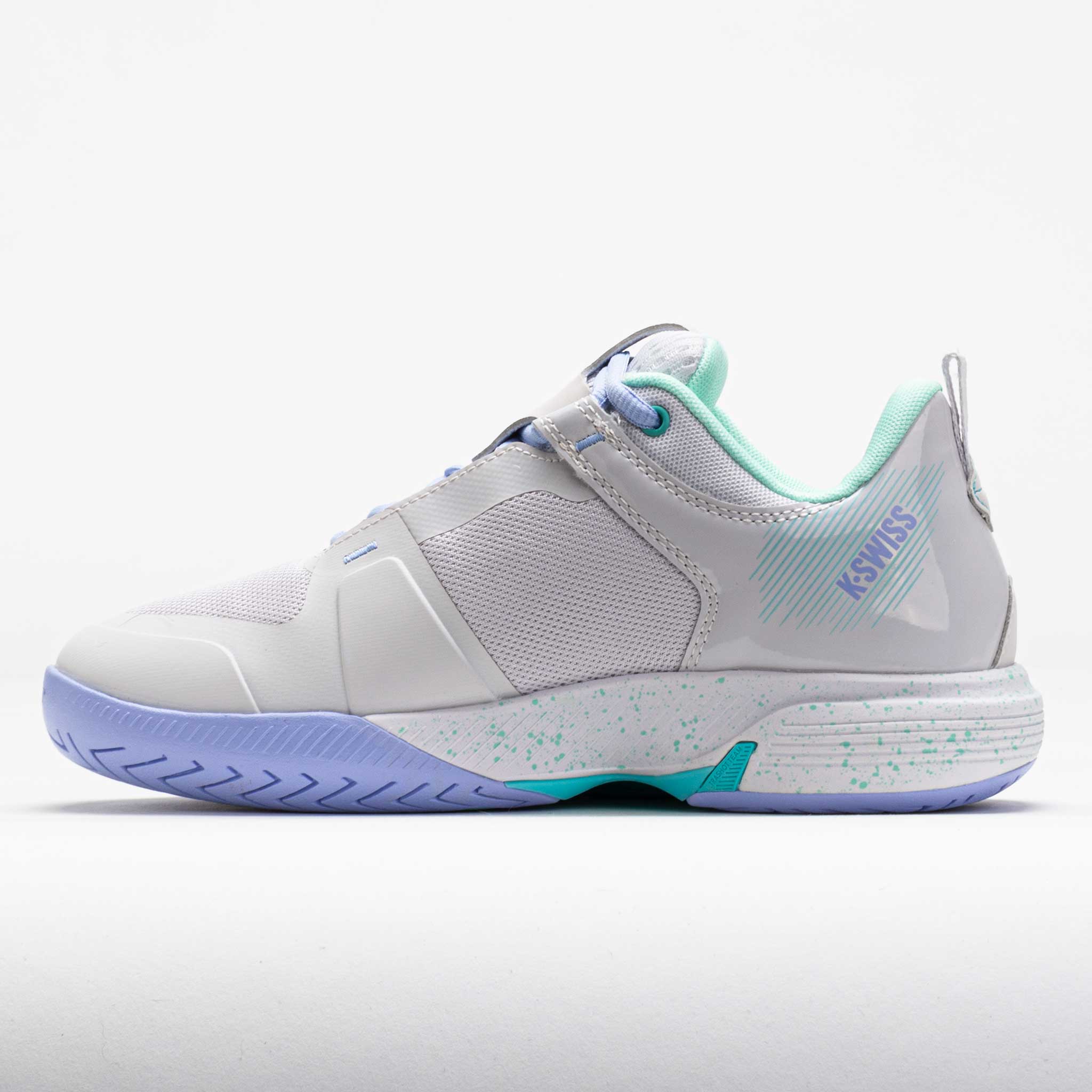 K-Swiss Ultrashot Team Women's Nimbus Cloud/Neon Purple/Neon Teal