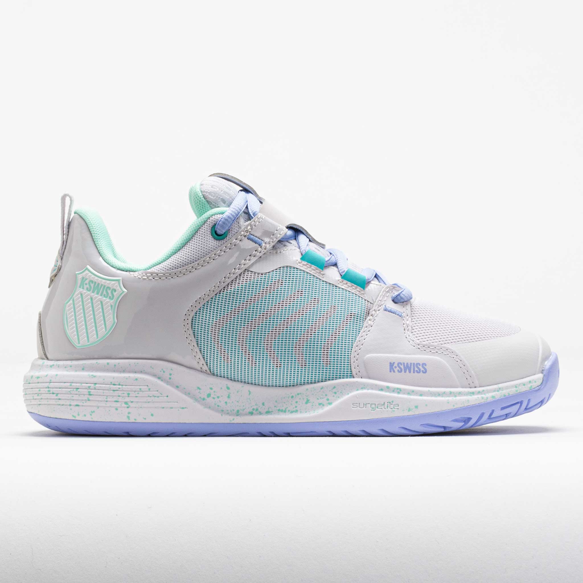 K-Swiss Ultrashot Team Women's Nimbus Cloud/Neon Purple/Neon Teal