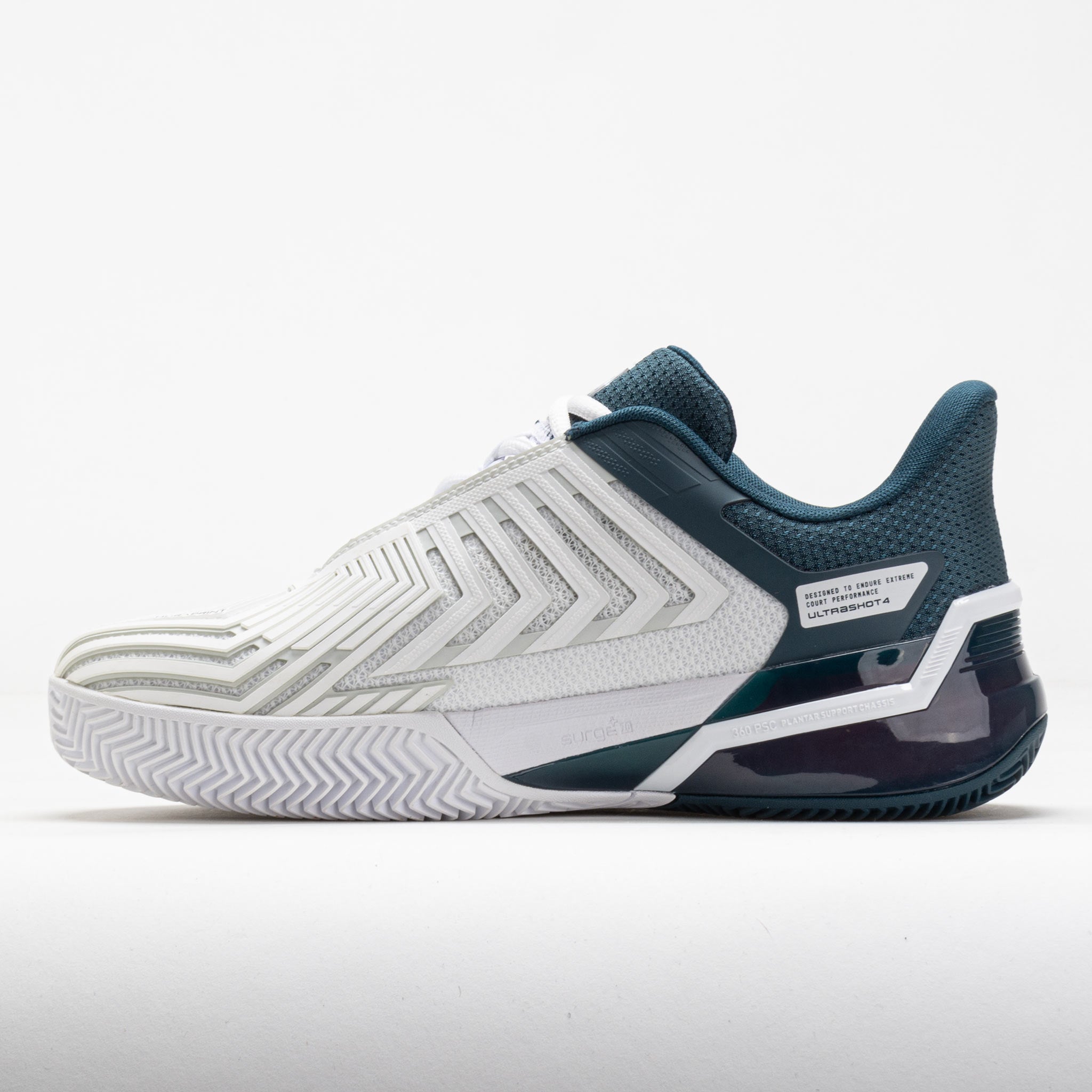 K-Swiss Ultrashot 4 Clay Men's White/Stargazer/Neon Blaze