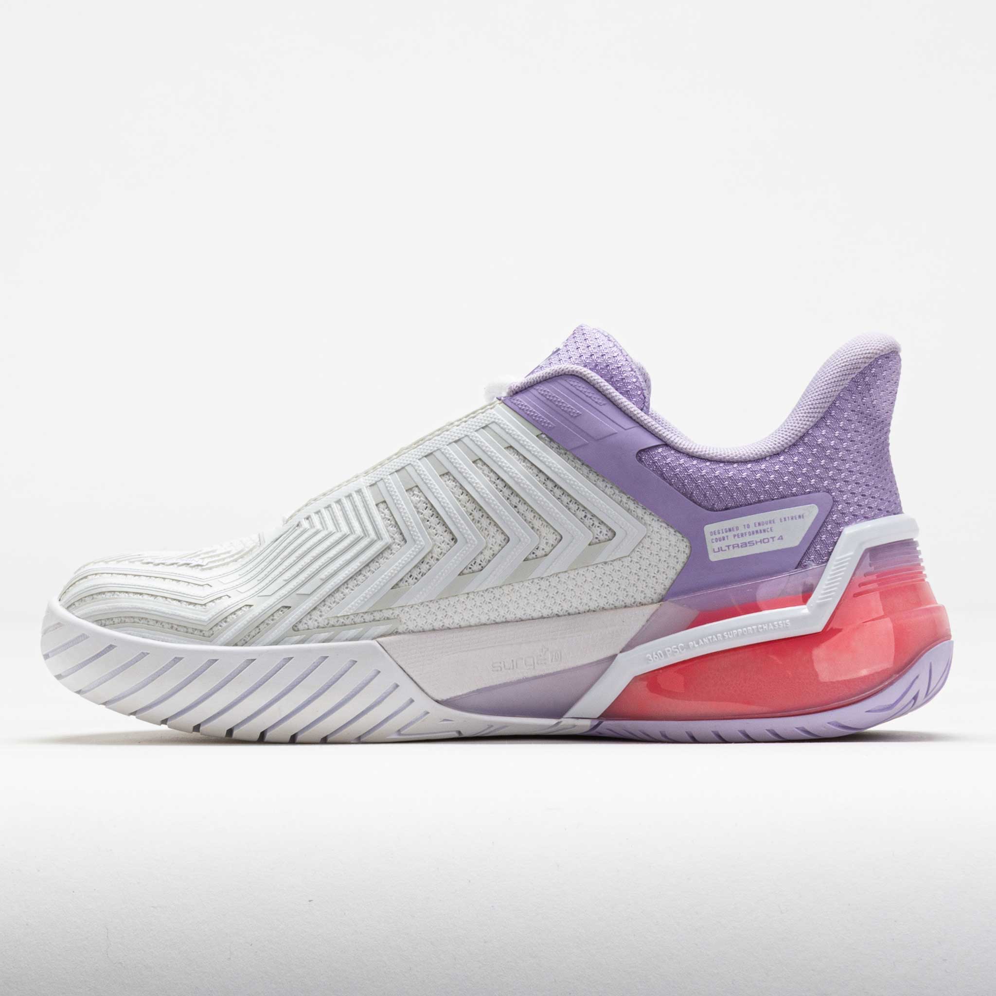 K-Swiss Ultrashot 4 Women's White/Orchid Petal/Neon Blaze