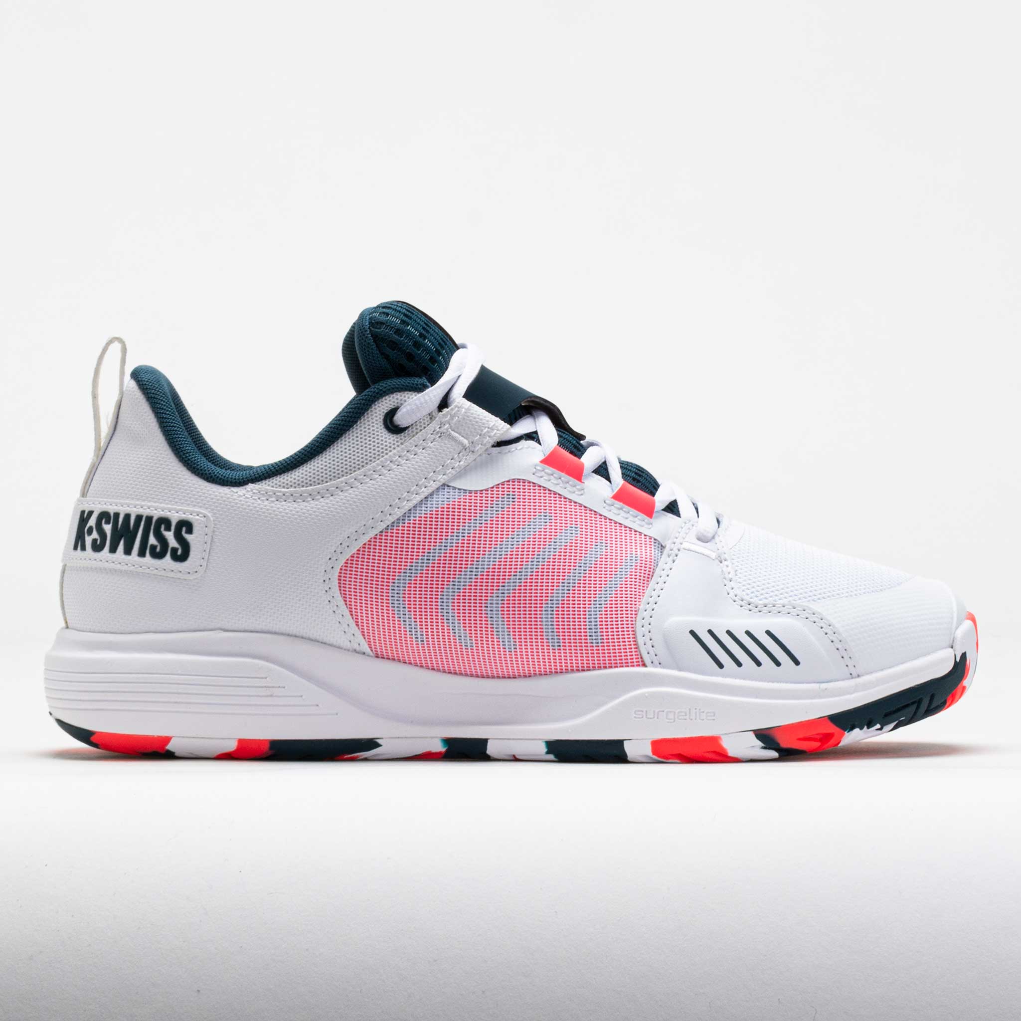 K-Swiss Ultrashot Team Men's White/Stargazer/Neon Blaze