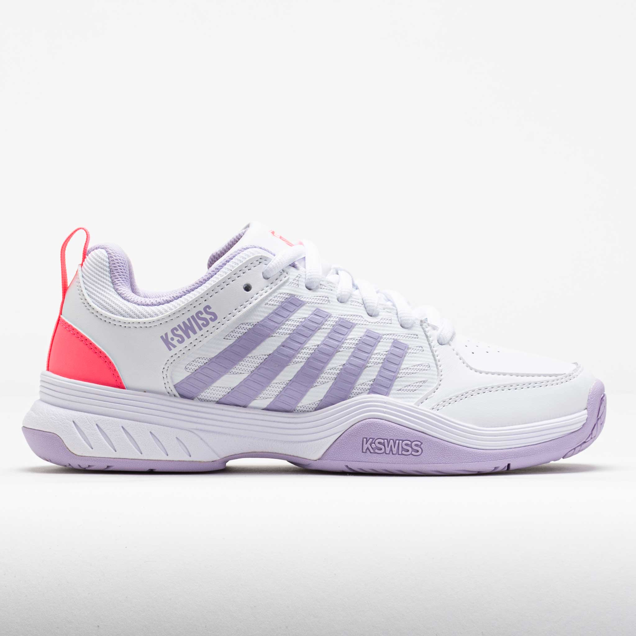 K-Swiss Court Express 2 Women's White/Orchid Petal/Neon Blaze