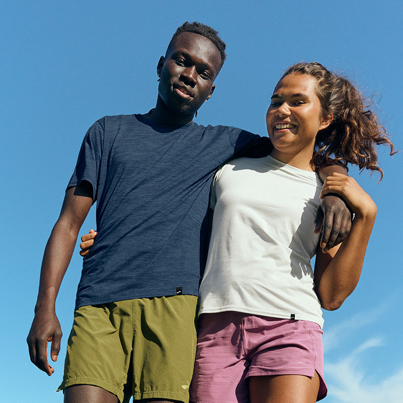 People wearing Brooks running clothing for men and women