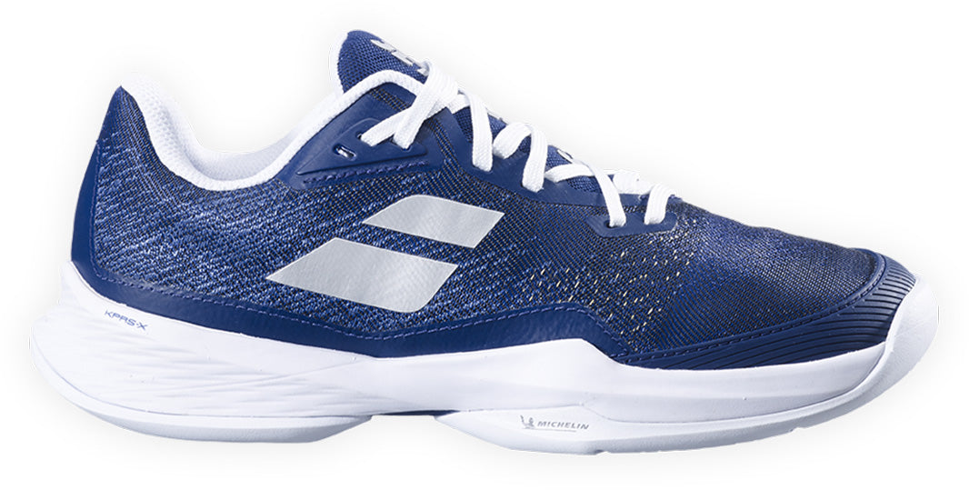 Babolat Jet Mach 3 men's Dark Blue/Silver lateral view product image
