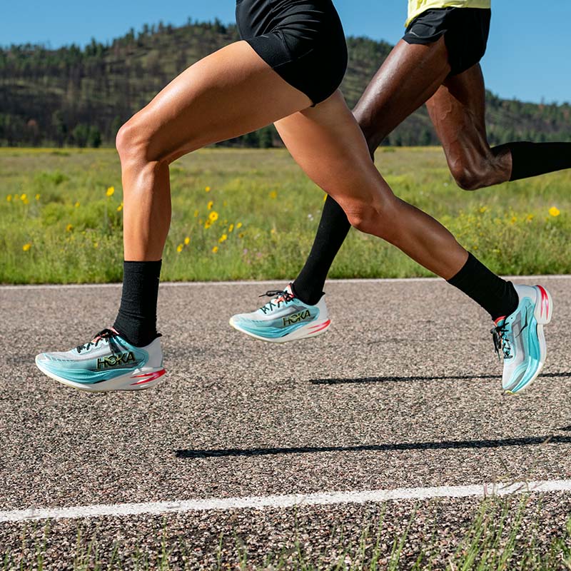 HOKA running shoes in-use image