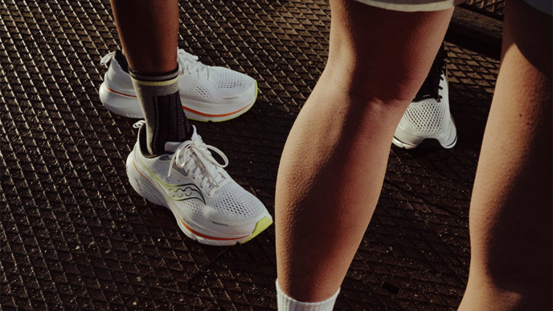 Saucony Guide 18 running shoes in-use image